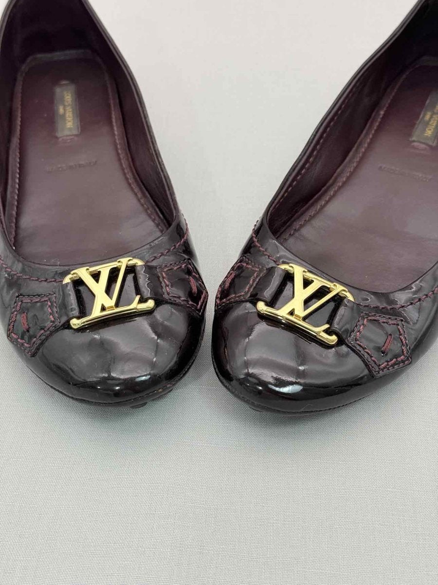 Pre-loved LOUIS VUITTON Oxford Amarante Size EU 37 Ballet Flats at Reems Closet