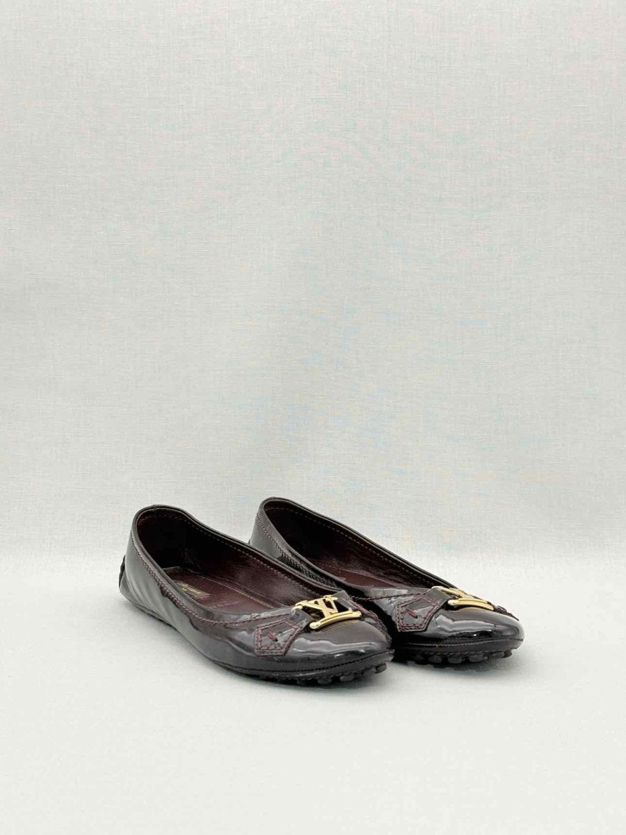 Pre-loved LOUIS VUITTON Oxford Amarante Size EU 37 Ballet Flats at Reems Closet