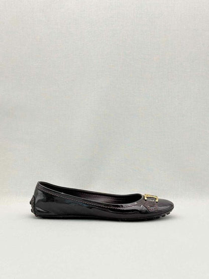 Pre-loved LOUIS VUITTON Oxford Amarante Size EU 37 Ballet Flats at Reems Closet