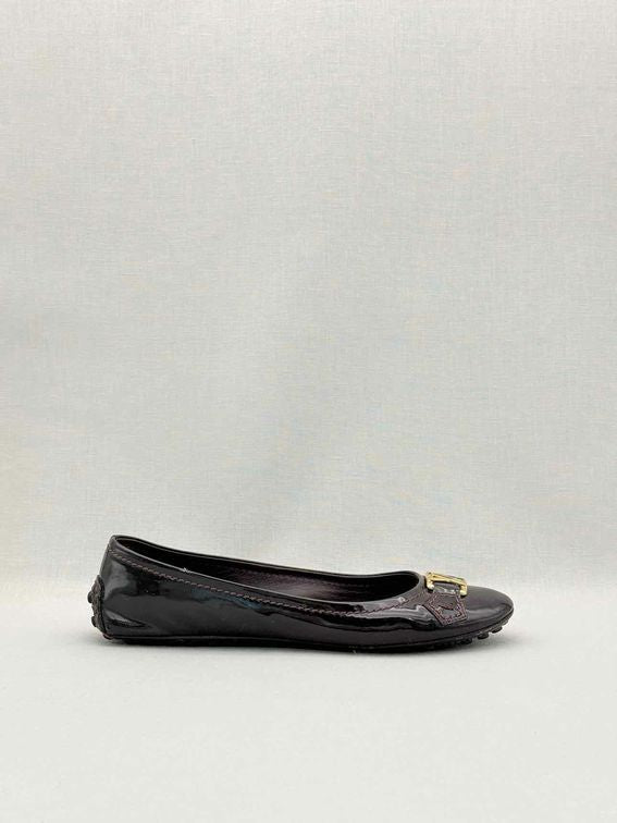 Pre-loved LOUIS VUITTON Oxford Amarante Size EU 37 Ballet Flats at Reems Closet