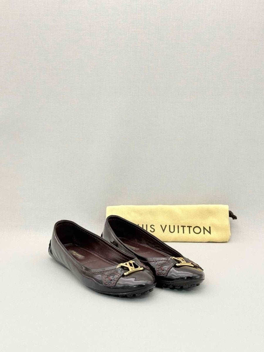 Pre-loved LOUIS VUITTON Oxford Amarante Size EU 37 Ballet Flats at Reems Closet