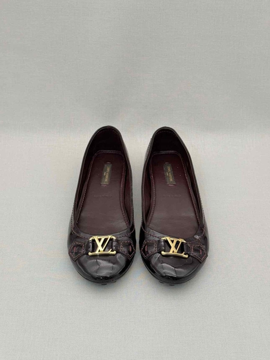 Pre-loved LOUIS VUITTON Oxford Amarante Size EU 37 Ballet Flats at Reems Closet