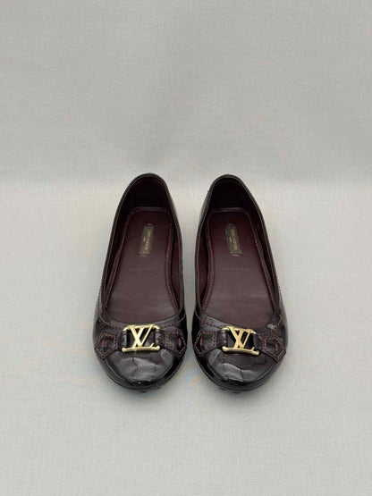 Pre-loved LOUIS VUITTON Oxford Amarante Size EU 37 Ballet Flats at Reems Closet