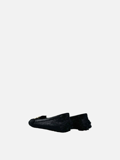 Pre - loved LOUIS VUITTON Oxford Black Loafers at Reems Closet