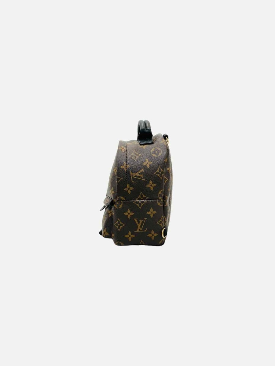 Pre - loved LOUIS VUITTON Palm Springs Brown Monogram Backpack at Reems Closet