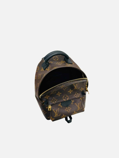 Pre - loved LOUIS VUITTON Palm Springs Brown Monogram Backpack at Reems Closet