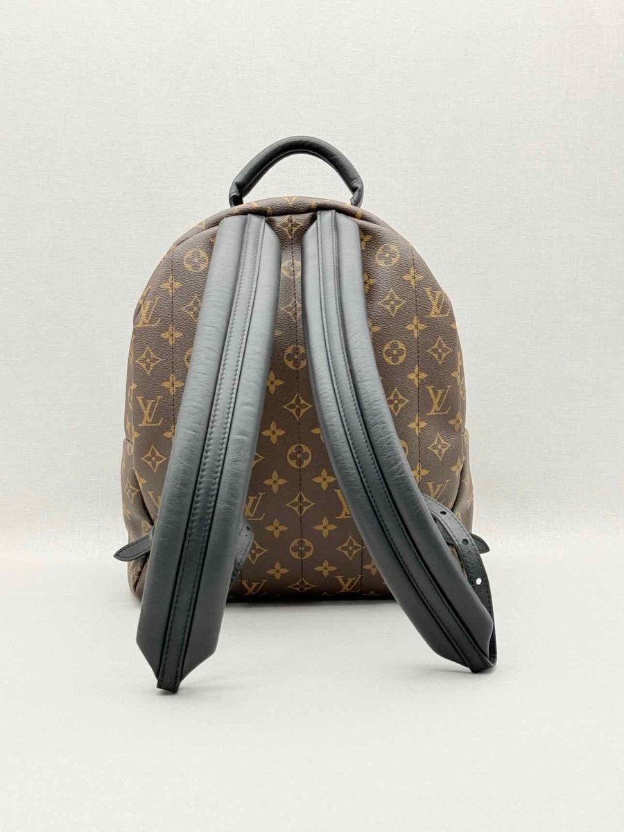 Pre - loved LOUIS VUITTON Palm Springs Brown Monogram Backpack at Reems Closet