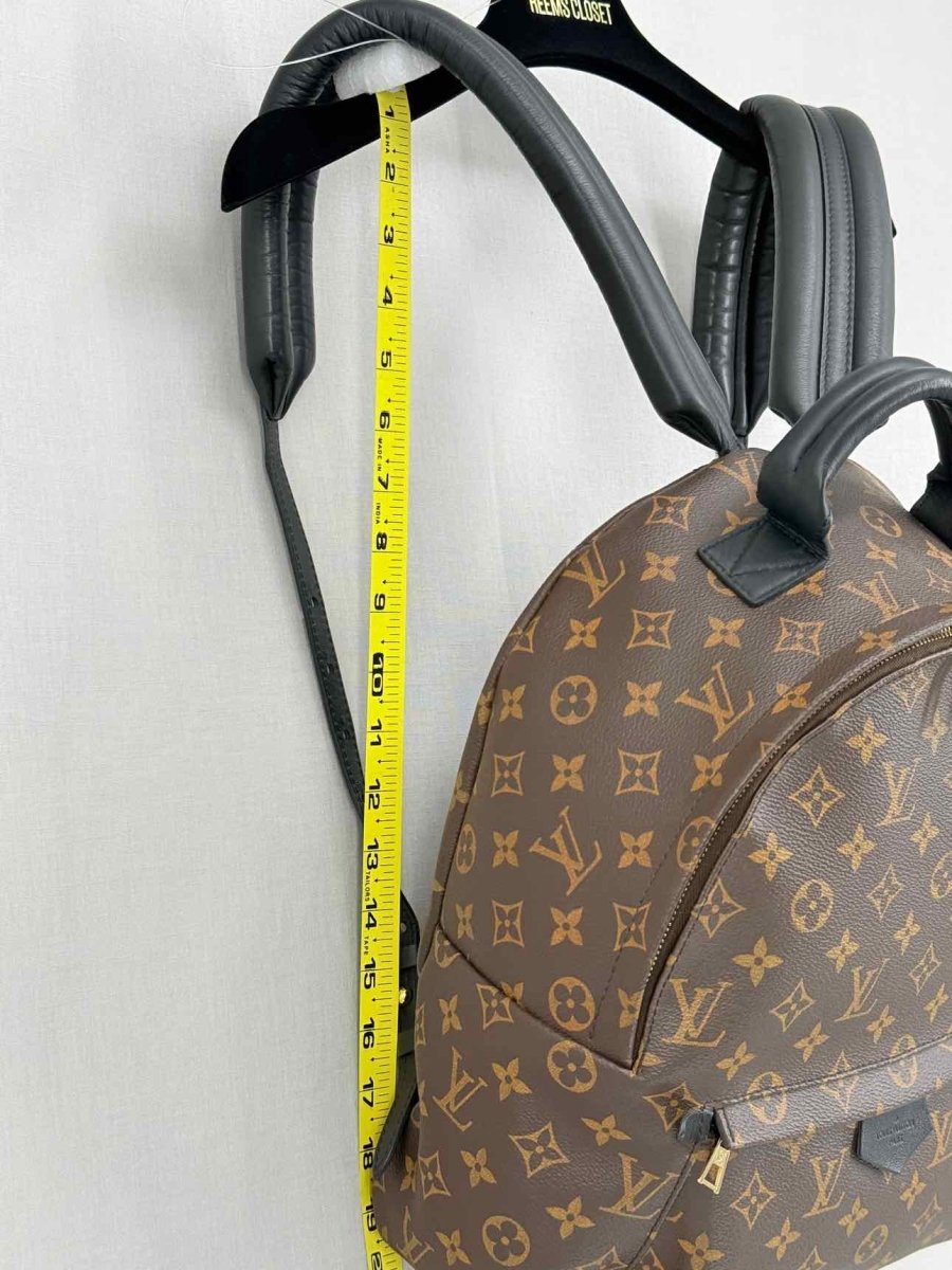 Pre - loved LOUIS VUITTON Palm Springs Brown Monogram Backpack at Reems Closet