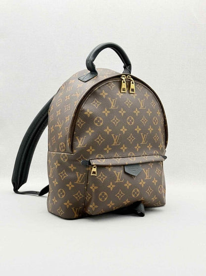 Pre - loved LOUIS VUITTON Palm Springs Brown Monogram Backpack at Reems Closet