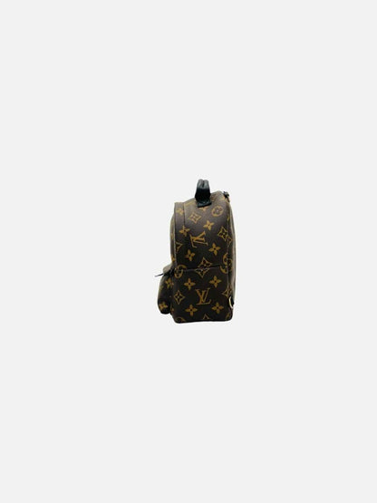 Pre - loved LOUIS VUITTON Palm Springs Brown Monogram Backpack at Reems Closet