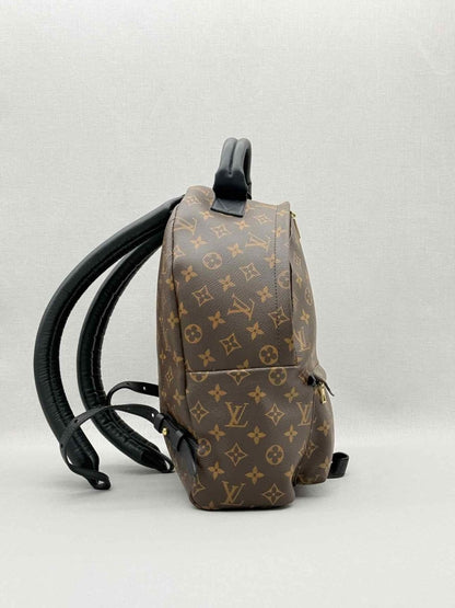 Pre - loved LOUIS VUITTON Palm Springs Brown Monogram Backpack at Reems Closet