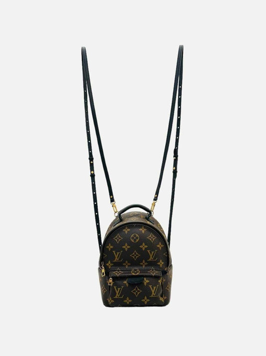 Pre - loved LOUIS VUITTON Palm Springs Brown Monogram Backpack at Reems Closet