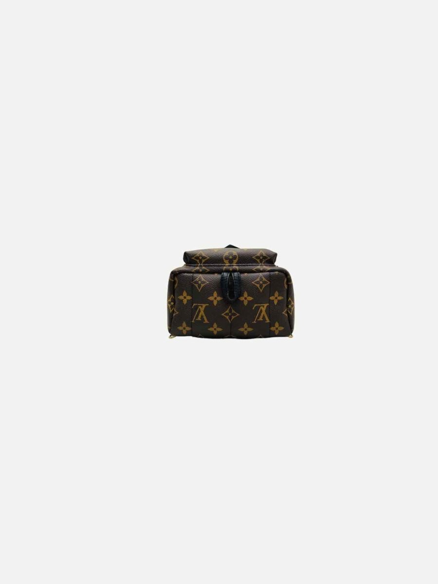 Pre - loved LOUIS VUITTON Palm Springs Brown Monogram Backpack at Reems Closet