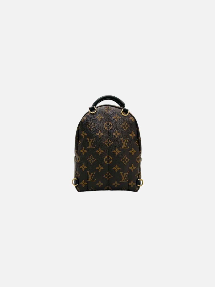 Pre - loved LOUIS VUITTON Palm Springs Brown Monogram Backpack at Reems Closet