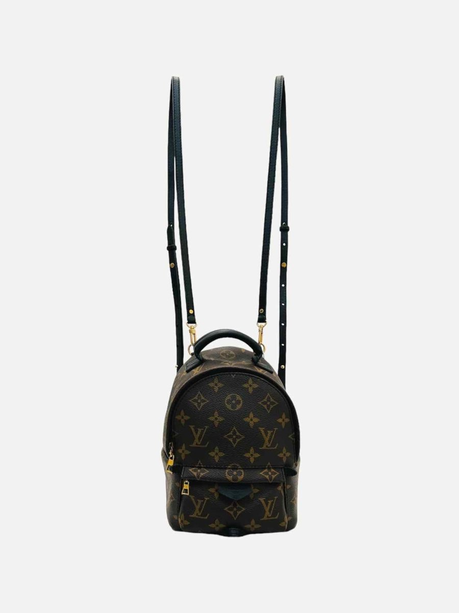 Pre - loved LOUIS VUITTON Palm Springs Brown Monogram Backpack at Reems Closet