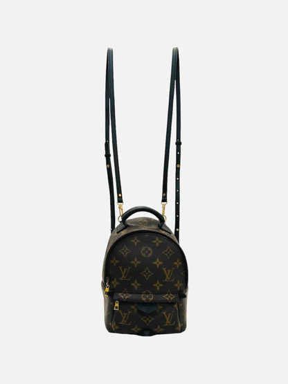 Pre - loved LOUIS VUITTON Palm Springs Brown Monogram Backpack at Reems Closet