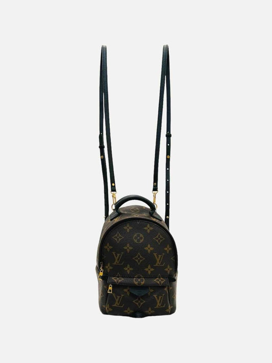 Pre - loved LOUIS VUITTON Palm Springs Brown Monogram Backpack at Reems Closet
