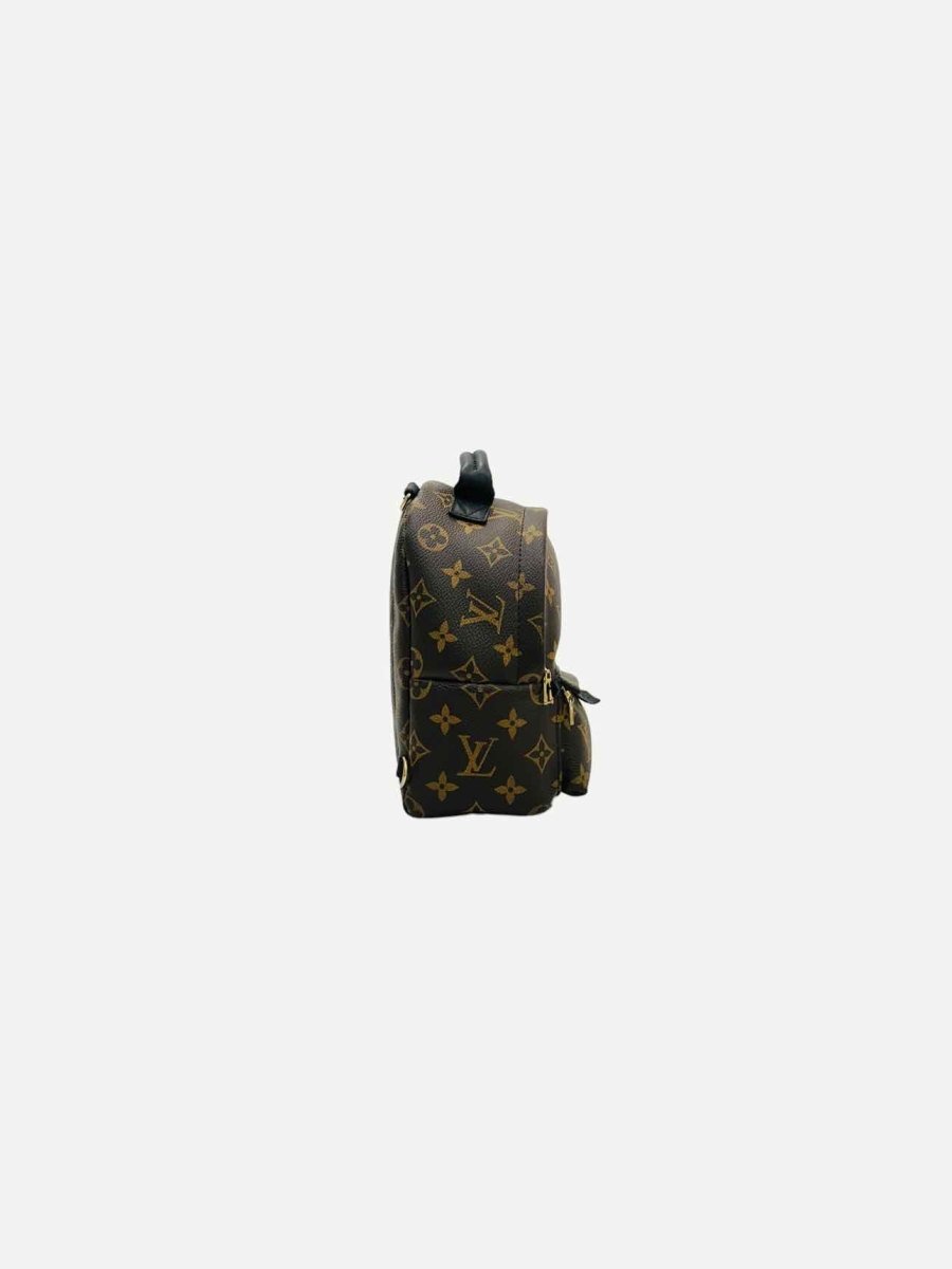 Pre - loved LOUIS VUITTON Palm Springs Brown Monogram Backpack at Reems Closet