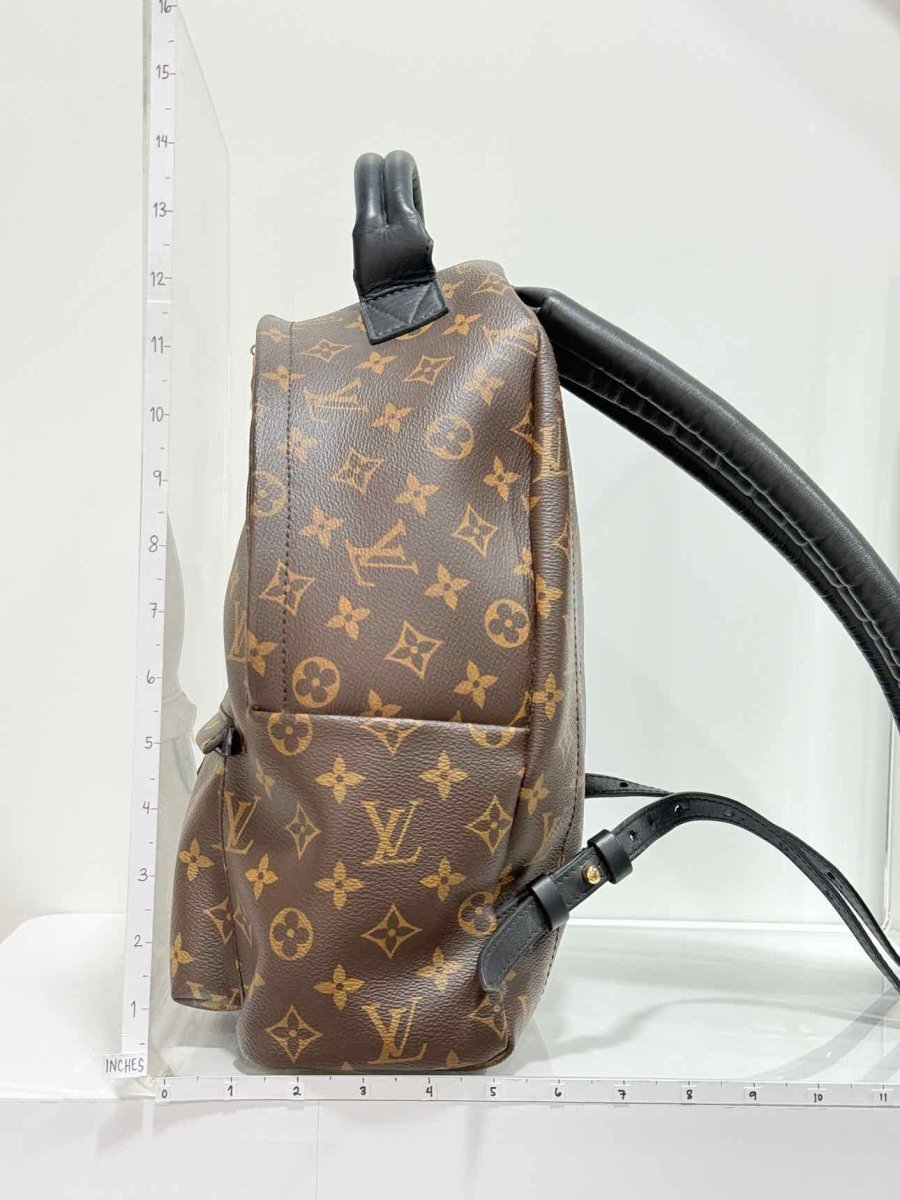 Pre - loved LOUIS VUITTON Palm Springs Brown Monogram Backpack at Reems Closet