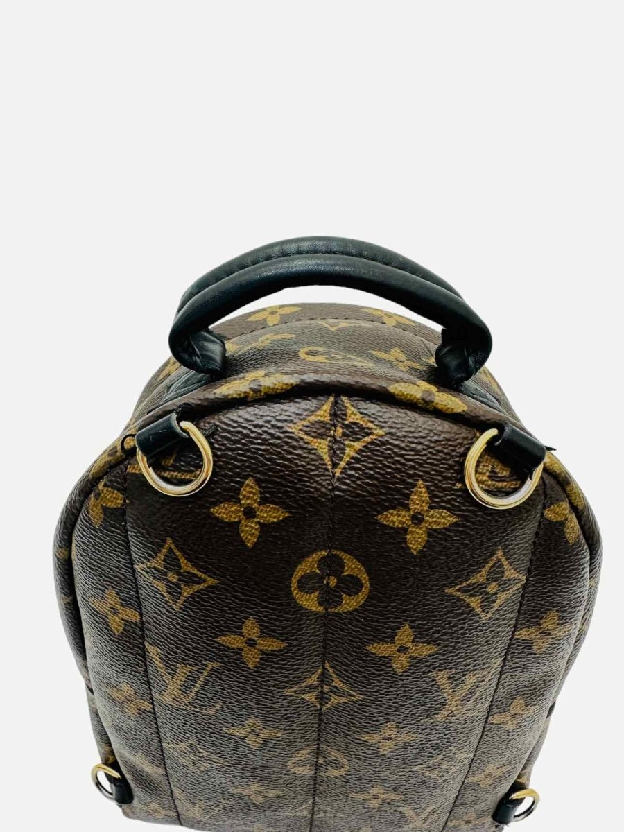 Pre - loved LOUIS VUITTON Palm Springs Brown Monogram Backpack at Reems Closet