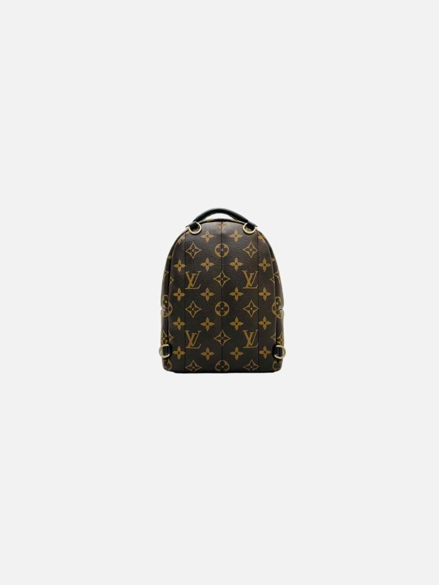 Pre - loved LOUIS VUITTON Palm Springs Brown Monogram Backpack at Reems Closet