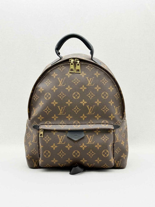 Pre - loved LOUIS VUITTON Palm Springs Brown Monogram Backpack at Reems Closet