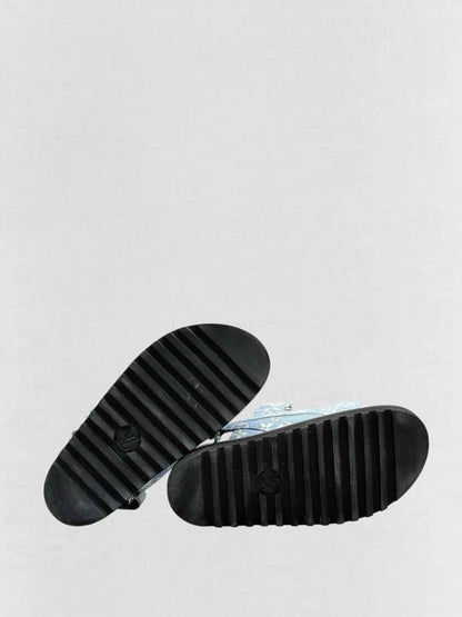 Pre - loved LOUIS VUITTON Paseo Blue Monogram Size EU 35 Sandals at Reems Closet