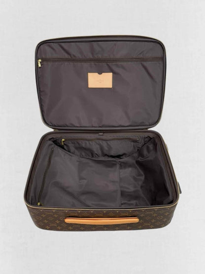 Pre - loved LOUIS VUITTON Pegase Brown Rolling Luggage at Reems Closet