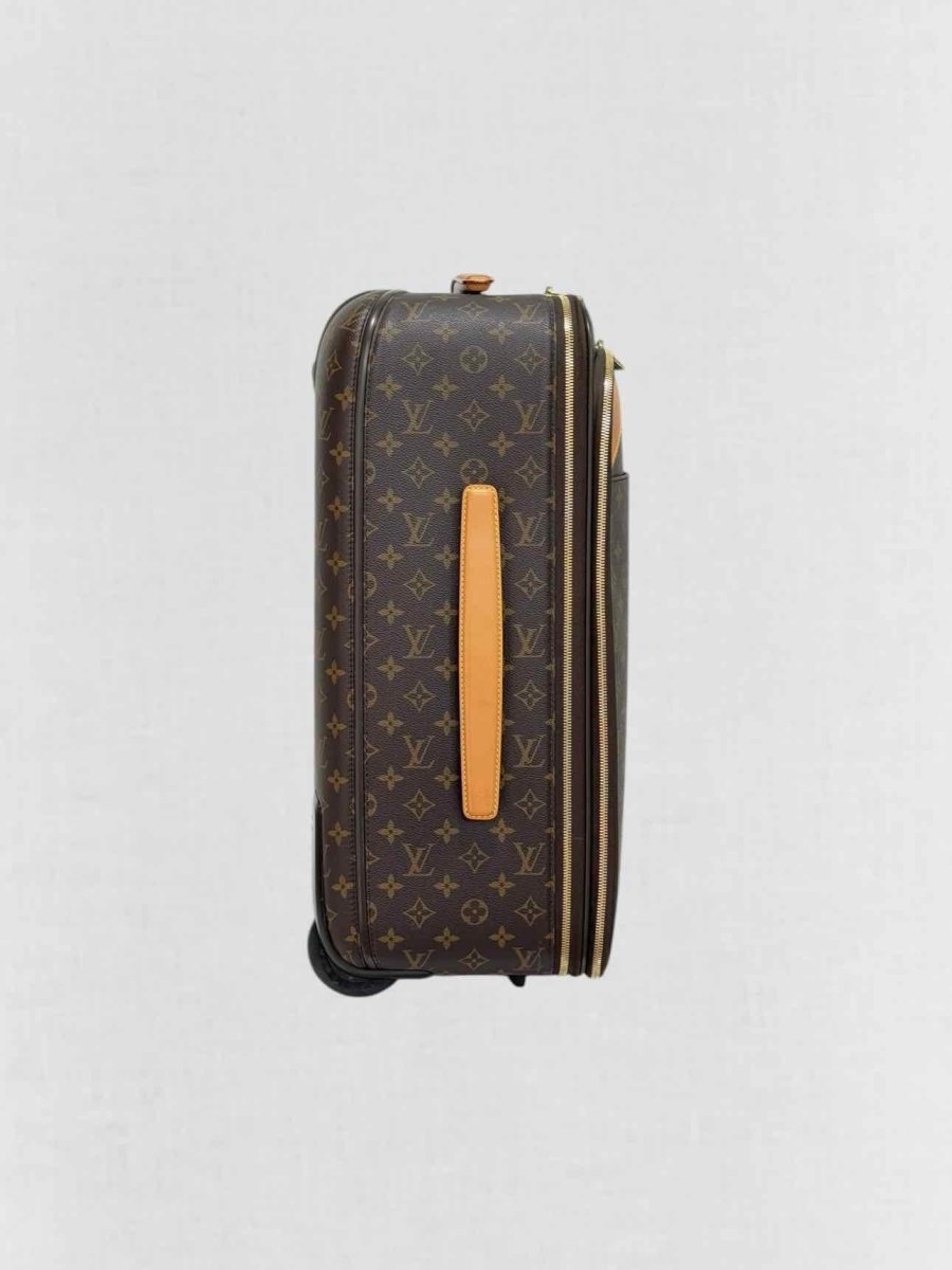 Pre - loved LOUIS VUITTON Pegase Brown Rolling Luggage at Reems Closet