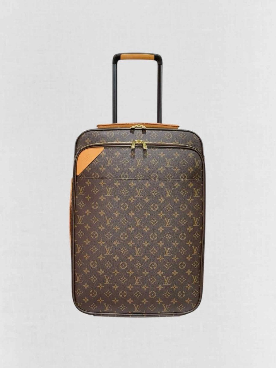 Pre - loved LOUIS VUITTON Pegase Brown Rolling Luggage at Reems Closet