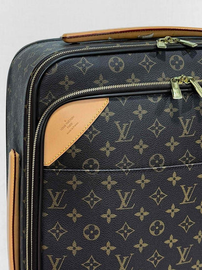 Pre - loved LOUIS VUITTON Pegase Brown Rolling Luggage at Reems Closet