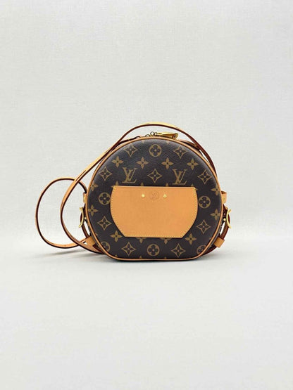 Pre-loved LOUIS VUITTON PETITE BOITE CHAPEAU Brown Crossbody at Reems Closet