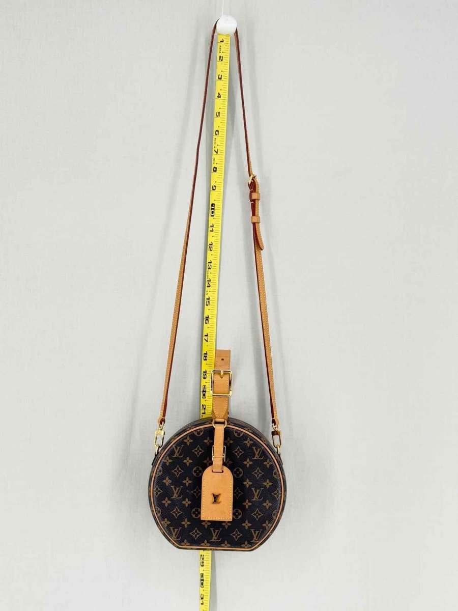 Pre - loved LOUIS VUITTON Petite Boite Chapeau Brown Top Handle at Reems Closet