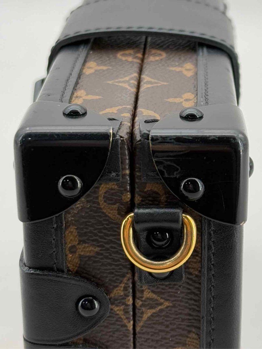 Pre - loved LOUIS VUITTON Petite Malle Brown Monogram Clutch at Reems Closet