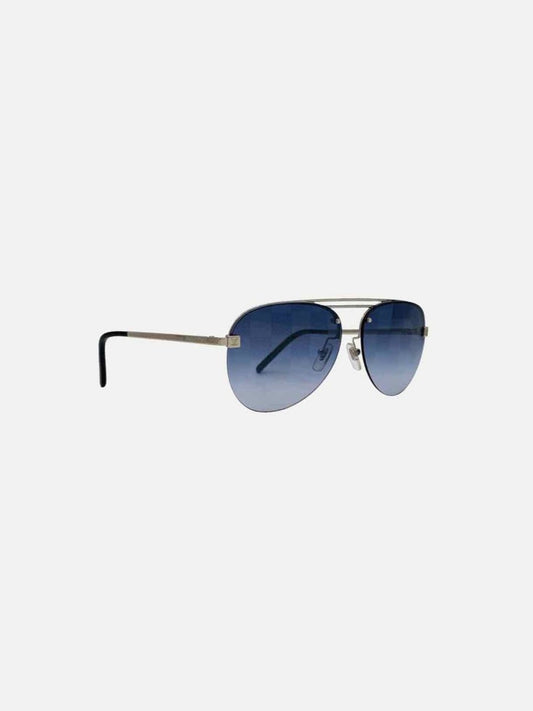 Pre-loved LOUIS VUITTON Pilot Grey Sunglasses from Reems Closet