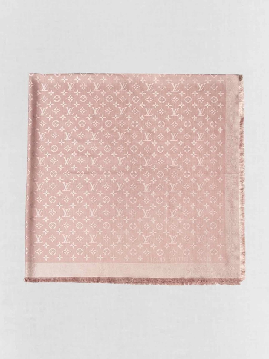 Pre - loved LOUIS VUITTON Pink Shawl at Reems Closet