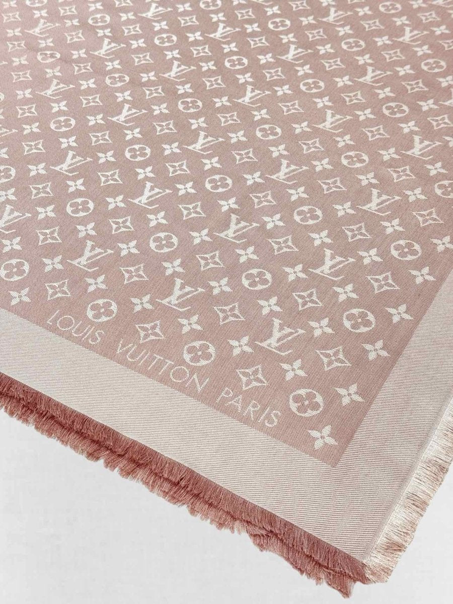 Pre - loved LOUIS VUITTON Pink Shawl at Reems Closet
