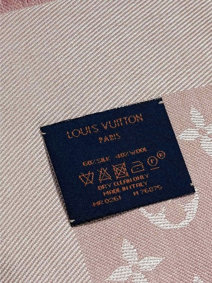 Pre - loved LOUIS VUITTON Pink Shawl at Reems Closet