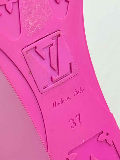 Pre - loved LOUIS VUITTON Pink Size EU 37 Wedges at Reems Closet