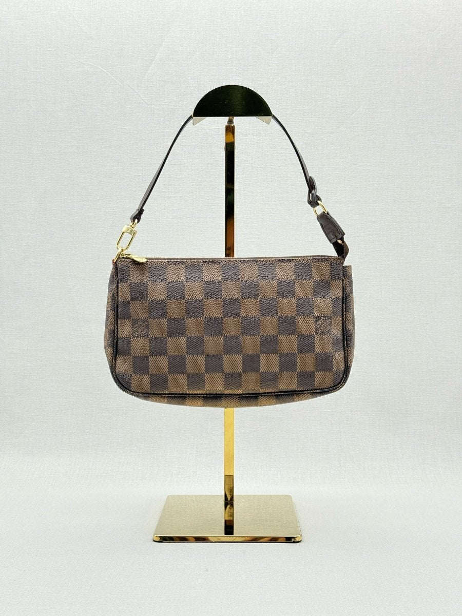 Pre - loved LOUIS VUITTON Pochette Accessories Brown Shoulder Bag at Reems Closet