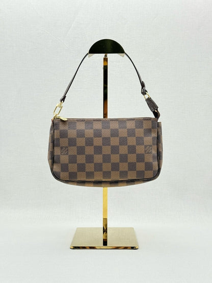Pre - loved LOUIS VUITTON Pochette Accessories Brown Shoulder Bag at Reems Closet