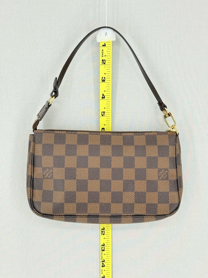 Pre - loved LOUIS VUITTON Pochette Accessories Brown Shoulder Bag at Reems Closet