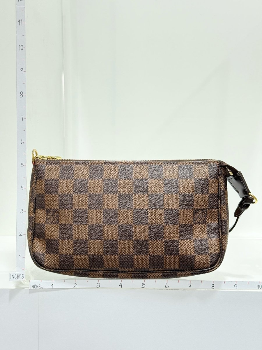 Pre - loved LOUIS VUITTON Pochette Accessories Brown Shoulder Bag at Reems Closet