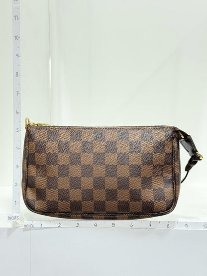 Pre - loved LOUIS VUITTON Pochette Accessories Brown Shoulder Bag at Reems Closet