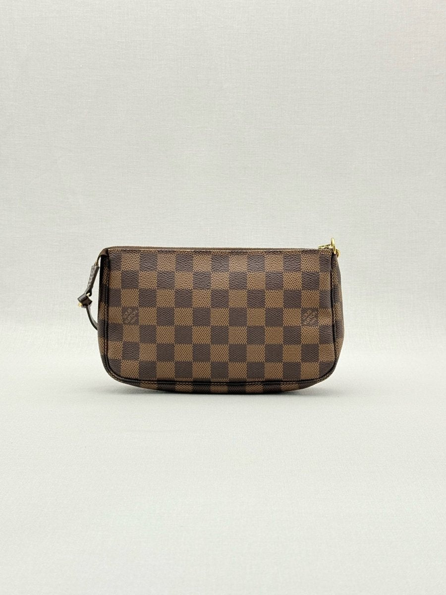 Pre - loved LOUIS VUITTON Pochette Accessories Brown Shoulder Bag at Reems Closet