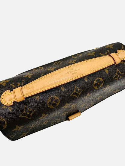 Pre - loved LOUIS VUITTON Pochette Metis Brown Shoulder Bag at Reems Closet