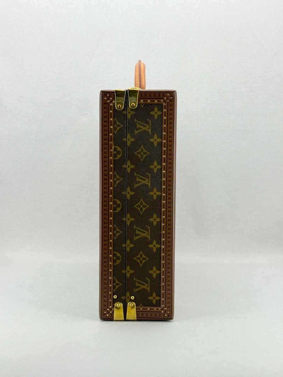 Pre - loved LOUIS VUITTON President Classeur Brown Briefcase at Reems Closet