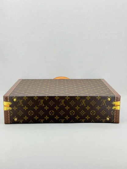 Pre - loved LOUIS VUITTON President Classeur Brown Briefcase at Reems Closet