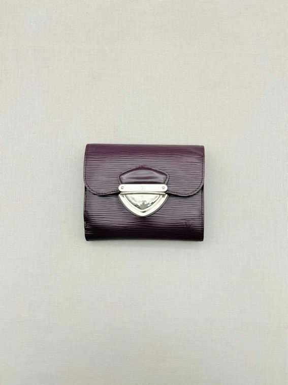 Pre-loved LOUIS VUITTON Purple Compact Wallet at Reems Closet
