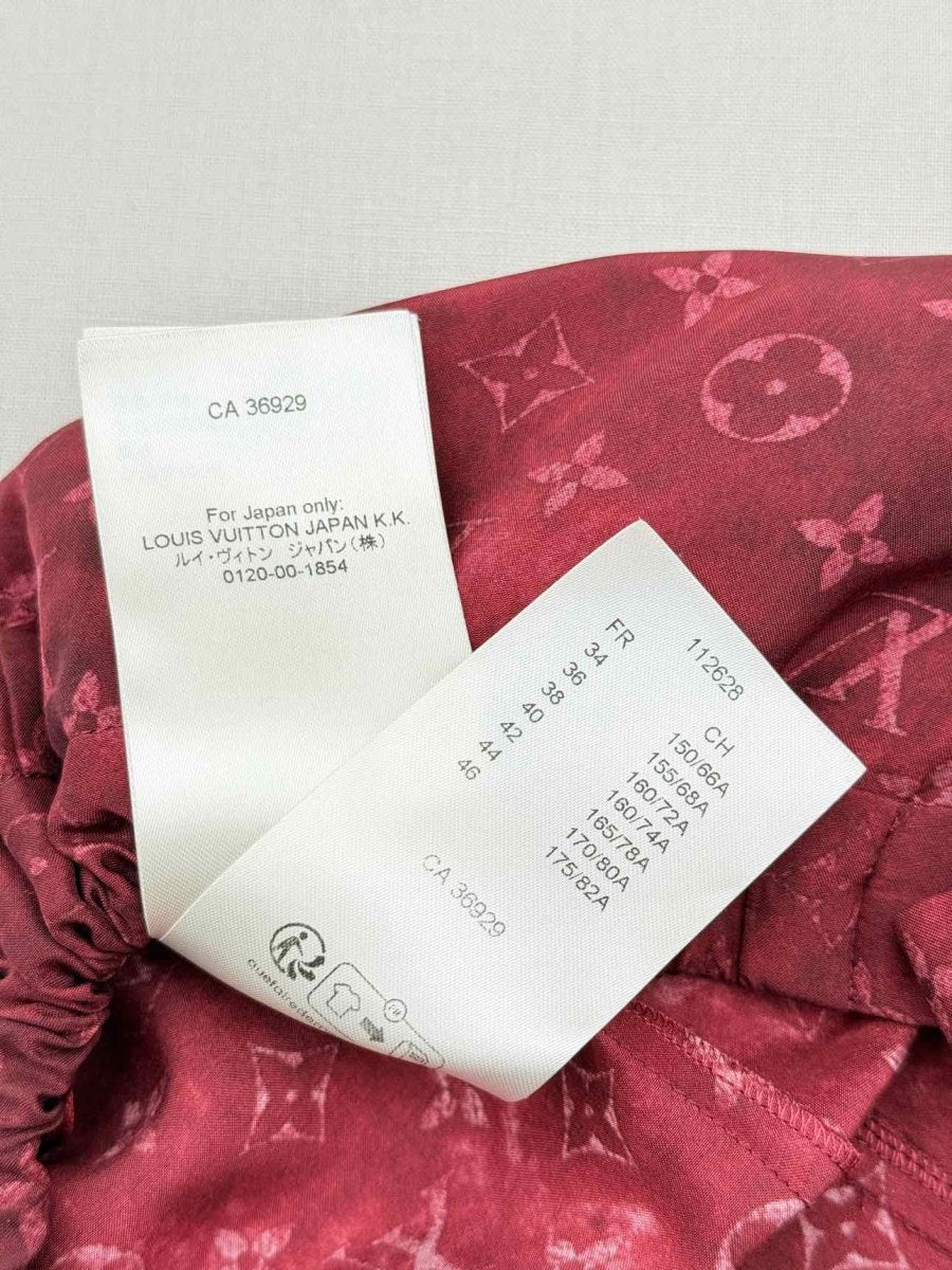 Pre-loved LOUIS VUITTON Red Monogram Size US 4 Pants at Reems Closet